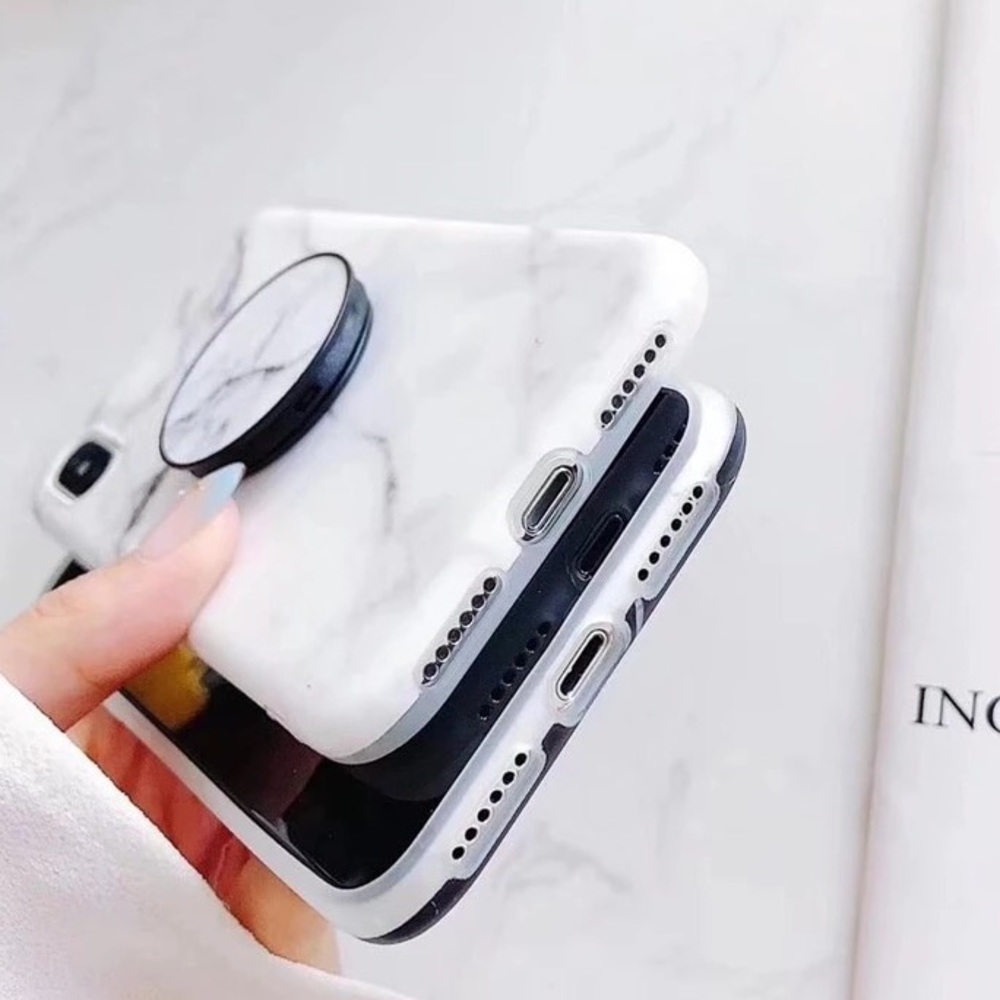 NEW iPhone Max/XR/X/XS/7/8/Plus White Marble Case - Picture 3 of 5